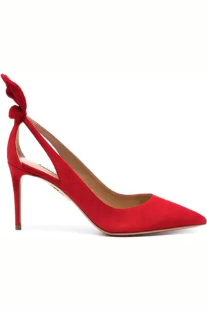 Aquazzura Dames, Schoenen, Rood, Maat: 39 EU Leer