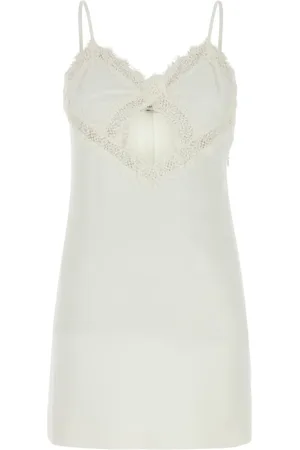 BLUMARINE Dames, Jurken, Wit, Maat: XS Satijn