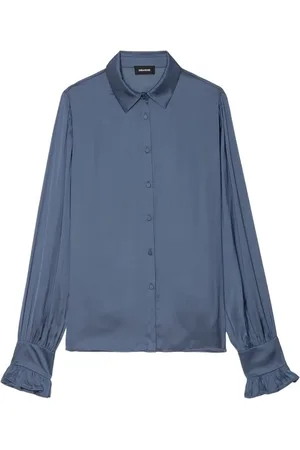 Zadig & Voltaire Dames, Blouses & Shirts, Blauw, Maat: L