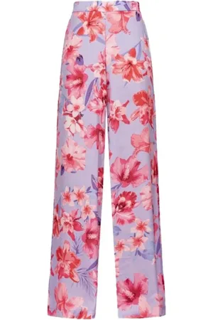 Pinko Dames, Broeken, Paars, Maat: XS Poliester
