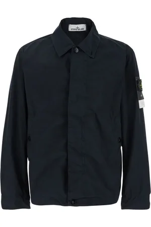 Stone Island Heren, Jassen, Blauw, Maat: XL Poliester