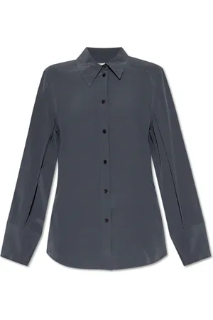 Victoria Beckham Dames, Blouses & Shirts, Grijs, Maat: M Zijde