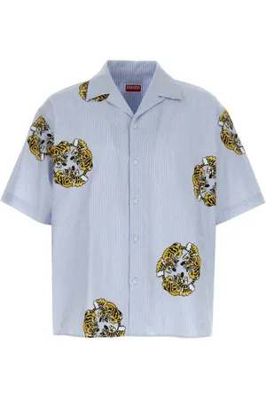 Kenzo Heren, Overhemden, Blauw, Maat: XS Katoen