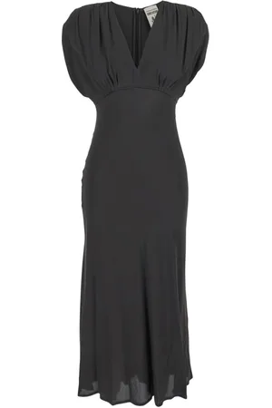 SEMICOUTURE Dames, Jurken, Grijs, Maat: S Zijde