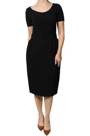 Emporio Armani Dames, Jurken, Zwart, Maat: S Nylon