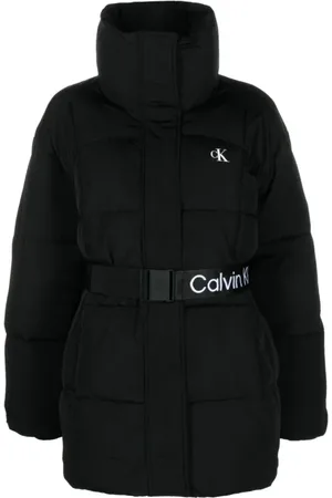Calvin Klein Dames, Jassen, Zwart, Maat: L Nylon
