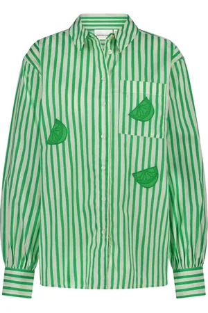 Fabienne Chapot Dames, Blouses & Shirts, Groen, Maat: XS Katoen