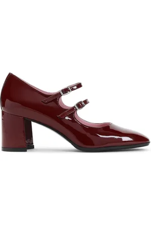 Carel Dames, Schoenen, Rood, Maat: 38 1/2 EU Leer