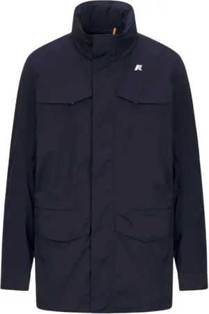 K-Way Heren, Jassen, Blauw, Maat: M Nylon