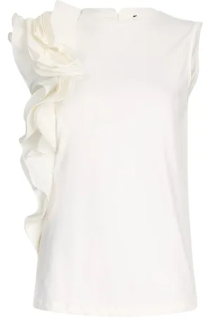 Liu Jo Dames, Tops, Wit, Maat: 2XS Katoen