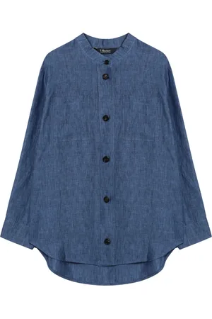 Max Mara Dames, Blouses & Shirts, Blauw, Maat: 2XS Denim