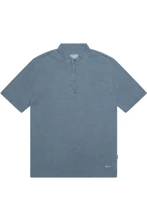 At.p.Co Heren, Tops, Blauw, Maat: L Katoen