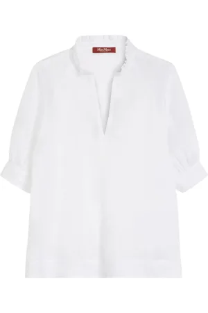 Max Mara Dames, Blouses & Shirts, Wit, Maat: M Polyamide