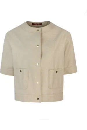 Max Mara Dames, Jassen, , Maat: S Linnen