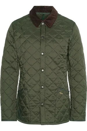 Barbour Heren, Jassen, Groen, Maat: S Leer