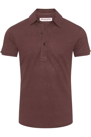 Orlebar Brown Heren, Tops, Rood, Maat: M Linnen
