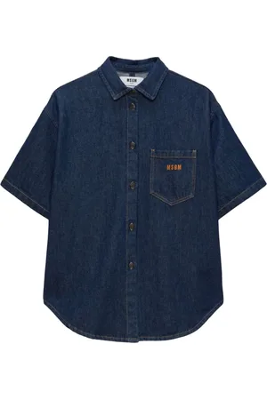 Msgm Dames, Blouses & Shirts, Blauw, Maat: XS