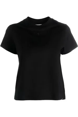 Courrèges Dames, Tops, Zwart, Maat: XS Katoen