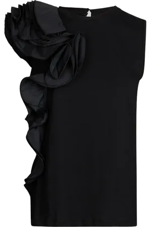 Liu Jo Dames, Tops, Zwart, Maat: XS Katoen