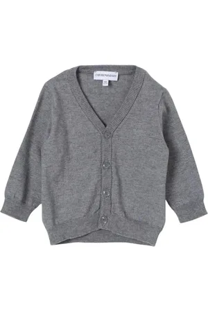 Emporio Armani Unisex, Truien, Grijs, Maat: 98 CM