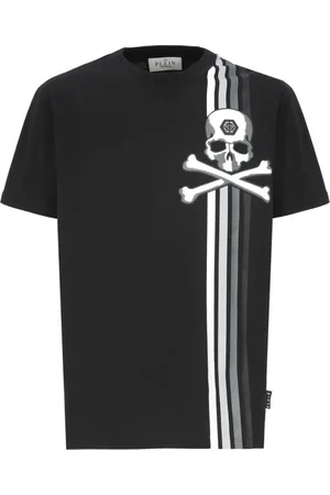 Philipp Plein Heren, Tops, Zwart, Maat: M Katoen
