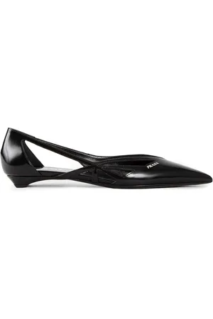 Prada Dames, Schoenen, Zwart, Maat: 36 EU Zijde