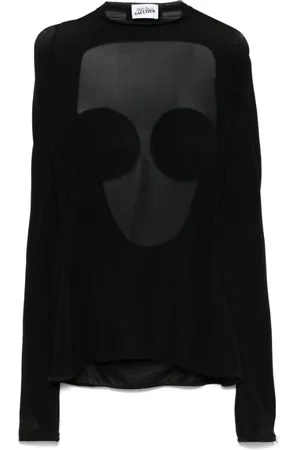 Jean Paul Gaultier Dames, Tops, Zwart, Maat: M
