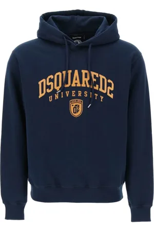 Dsquared2 Heren, Sweatshirts & Hoodies, Blauw, Maat: S Katoen