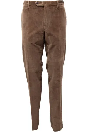 PT01 Heren, Broeken, Bruin, Maat: 2XL Corduroy