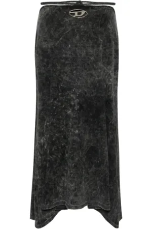 Diesel Dames, Rokken, Zwart, Maat: M Katoen
