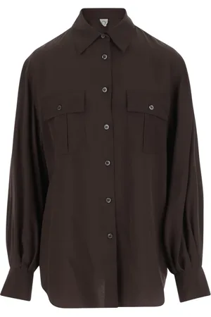 Aspesi Dames, Blouses & Shirts, Bruin, Maat: M