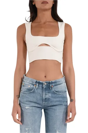 Patrizia Pepe Dames, Tops, , Maat: M Linnen