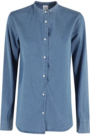 Aspesi Dames, Blouses & Shirts, Blauw, Maat: S Denim