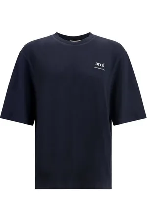 Ami Heren, Tops, Blauw, Maat: S Katoen