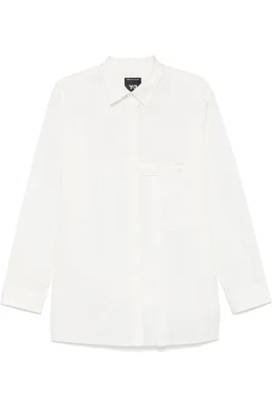 Y-3 Heren, Overhemden, Wit, Maat: XL Katoen