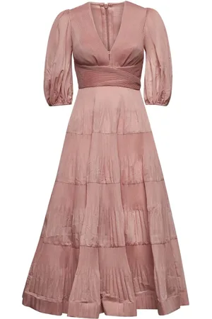 ZIMMERMANN Dames, Jurken, Roze, Maat: XS Katoen