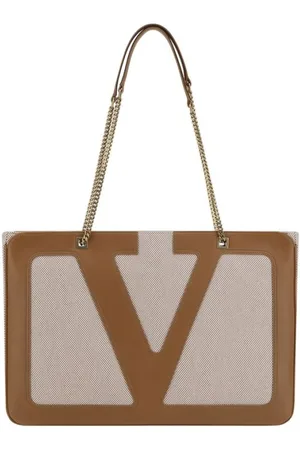 VALENTINO GARAVANI Heren, Tassen, Bruin, Maat: ONE Size Leer