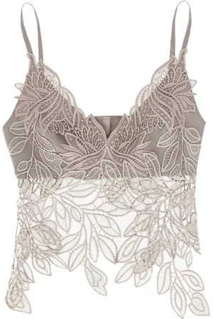 Alberta Ferretti Dames, Tops, Bruin, Maat: S