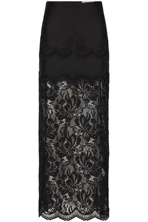 Paco rabanne Dames, Rokken, Zwart, Maat: XS Polyamide