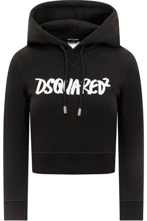 Dsquared2 Dames, Sweatshirts & Hoodies, Zwart, Maat: XL Katoen