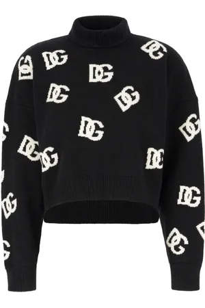 Dolce & Gabbana Dames, Truien, Zwart, Maat: XS Wol