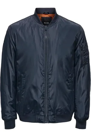 Only & Sons Heren, Jassen, Blauw, Maat: XS Poliester