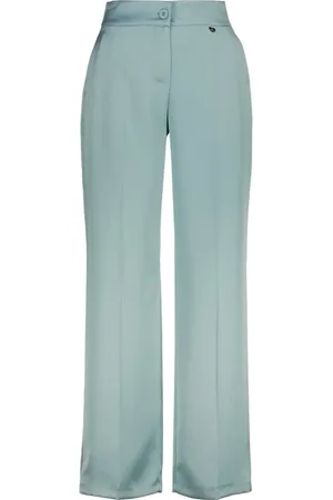 AMELIE & AMELIE Dames, Broeken, Blauw, Maat: XL