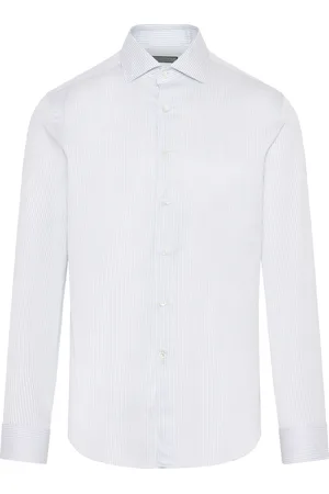 CANALI Heren, Overhemden, Blauw, Maat: 3XL Katoen