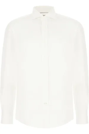 Brunello Cucinelli Heren, Overhemden, Wit, Maat: 2XL