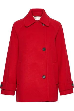 INWEAR Dames, Mantels, Rood, Maat: M Wol