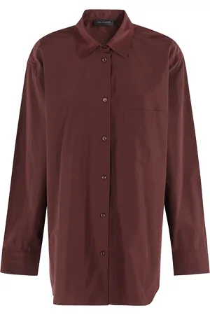 Andamane Dames, Blouses & Shirts, Bruin, Maat: XS Katoen