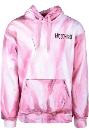 Moschino Heren, Sweatshirts & Hoodies, Roze, Maat: L Katoen