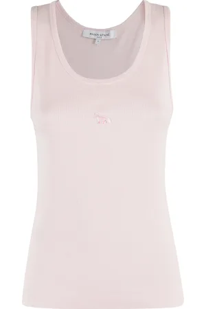 Maison Kitsuné Dames, Tops, Roze, Maat: XS Katoen