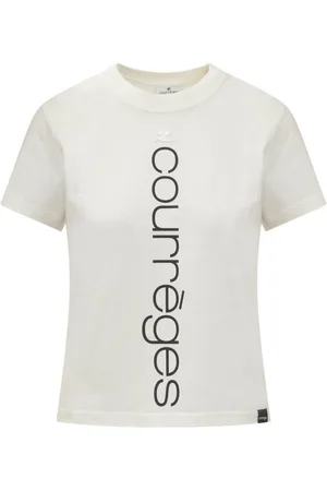 Courrèges Dames, Tops, Wit, Maat: L Katoen